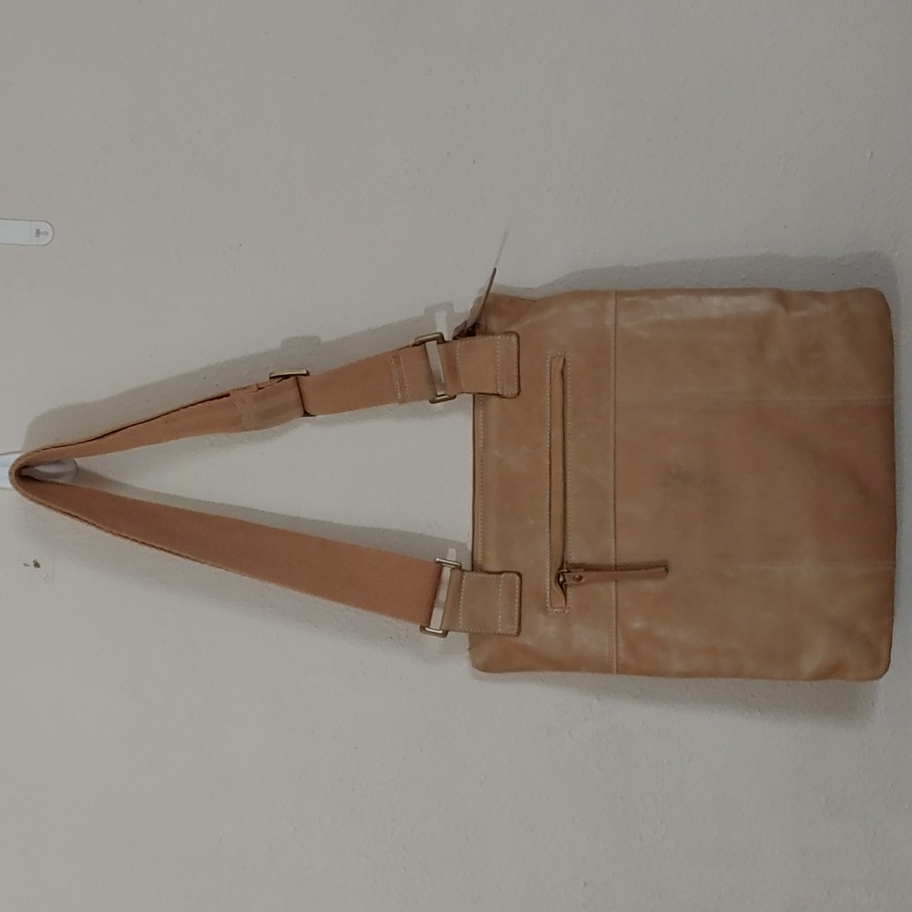 Ameri Leather Messager Bag With Cotton Shoulder S… - image 2